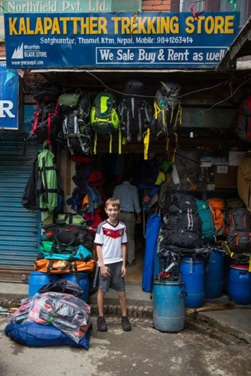 Gear Shop in Kathmandu